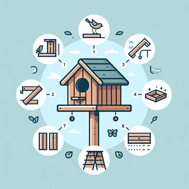 birdhouse with ventilation and drainage