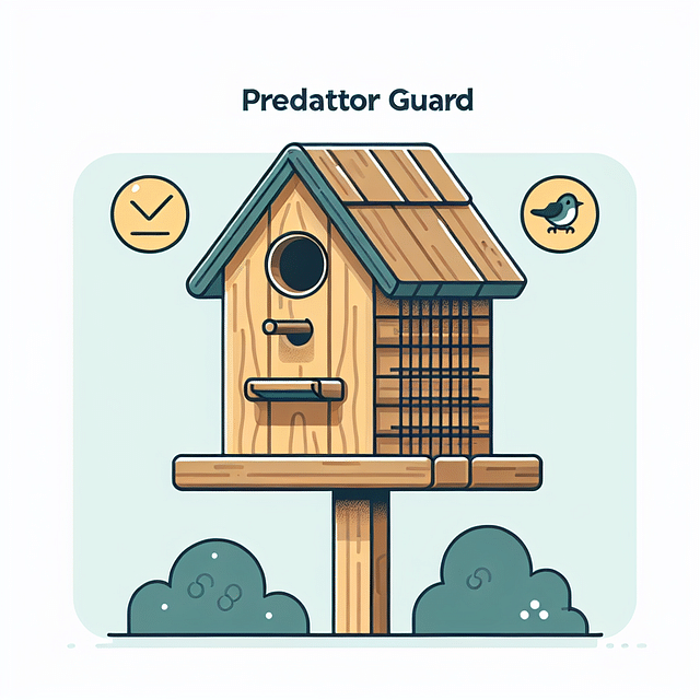 birdhouse with predator guard