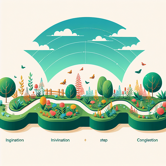 wildlife corridor through a garden illustration