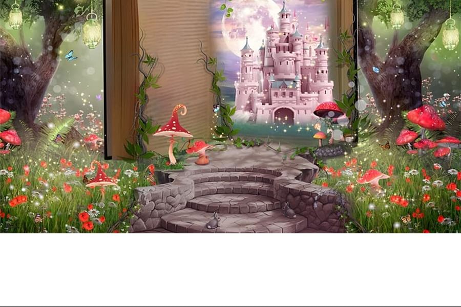 Fireflies in wildflowers